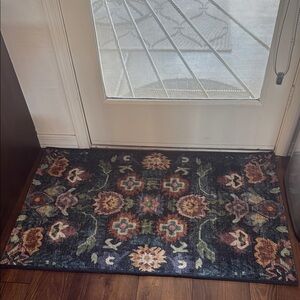 Floral Patterned Door Mat